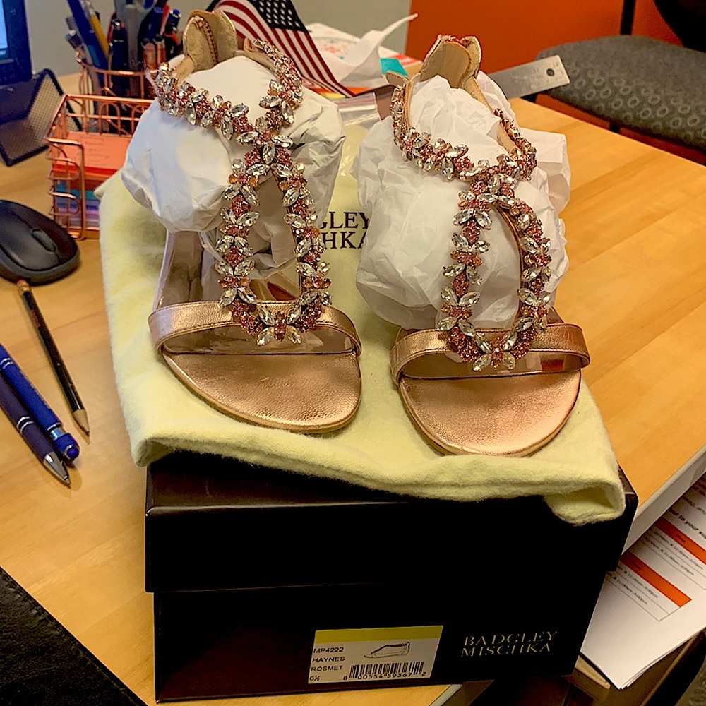 Badgley Mishka shoes wore once to daughters wedding Beautiful